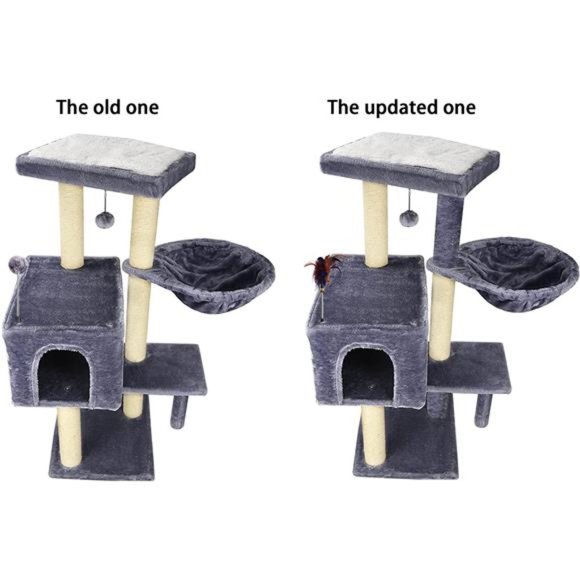 Cat Tree has Scratching Toy with a Ball Activity Centre Cat Tower Furniture - Picture 4 of 7